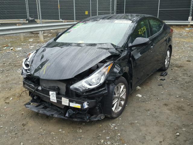 5NPDH4AEXEH543961 - 2014 HYUNDAI ELANTRA SE BLACK photo 2