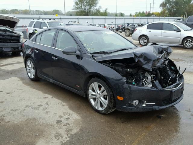 1G1PG5SB6D7104407 - 2013 CHEVROLET CRUZE LTZ BLACK photo 1