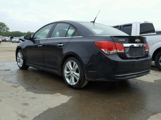 1G1PG5SB6D7104407 - 2013 CHEVROLET CRUZE LTZ BLACK photo 3