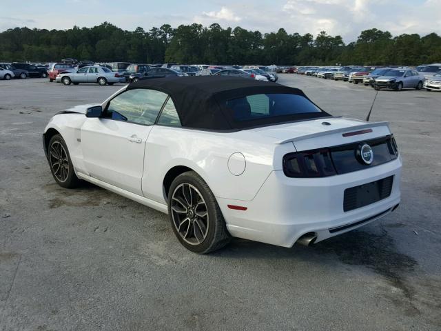 1ZVBP8FF2E5200271 - 2014 FORD MUSTANG GT WHITE photo 3