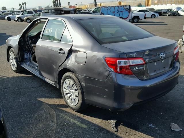 4T4BF1FK4DR303028 - 2013 TOYOTA CAMRY GRAY photo 3