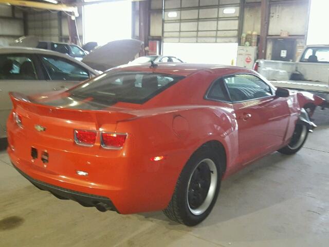 2G1FA1EV4A9174235 - 2010 CHEVROLET CAMARO LS ORANGE photo 4