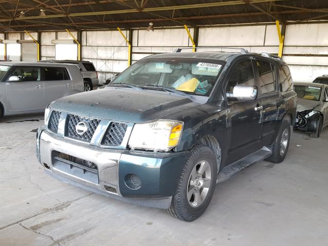 5N1AA08A04N705125 - 2004 NISSAN ARMADA SE GREEN photo 2