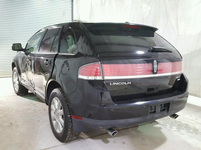 2LMDU88C77BJ19000 - 2007 LINCOLN MKX BLACK photo 3