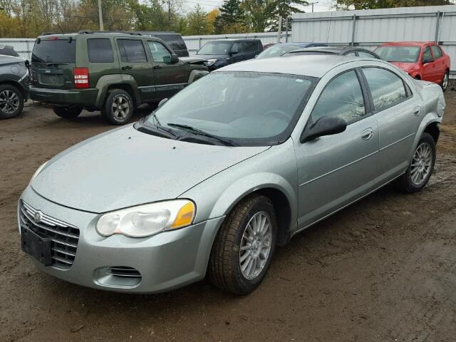 1C3EL56R14N229221 - 2004 CHRYSLER SEBRING LX SILVER photo 2