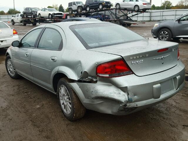 1C3EL56R14N229221 - 2004 CHRYSLER SEBRING LX SILVER photo 3