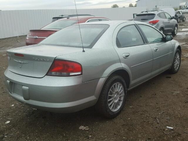 1C3EL56R14N229221 - 2004 CHRYSLER SEBRING LX SILVER photo 4