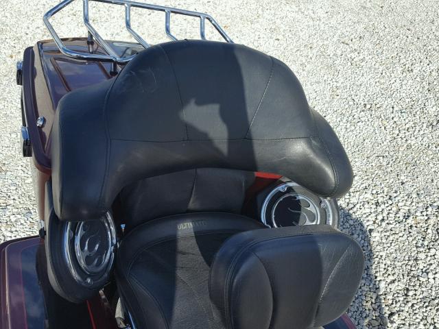 1HD1FCW1X6Y607990 - 2006 HARLEY-DAVIDSON FLHTCUI Қызыл фото 10