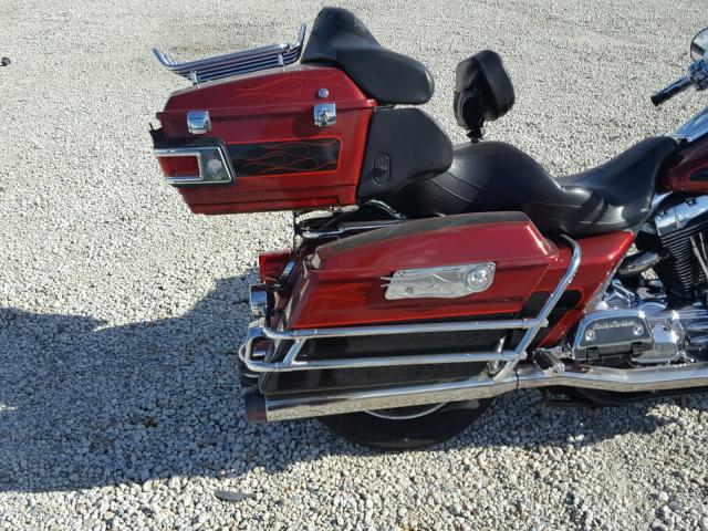 1HD1FCW1X6Y607990 - 2006 HARLEY-DAVIDSON FLHTCUI Қызыл фото 9