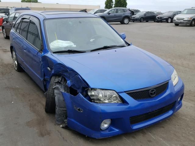 JM1BJ245531168996 - 2003 MAZDA PROTEGE PR BLUE photo 1