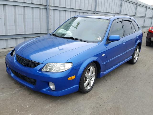 JM1BJ245531168996 - 2003 MAZDA PROTEGE PR BLUE photo 2