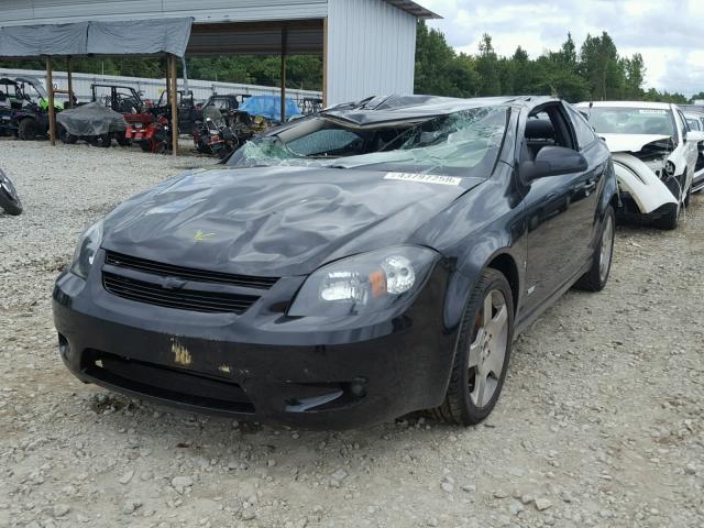 1G1AM18B767611060 - 2006 CHEVROLET COBALT SS BLACK photo 2