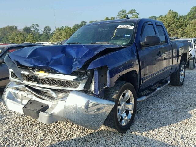 1GCRCREA5DZ164009 - 2013 CHEVROLET SILVERADO BLUE photo 2