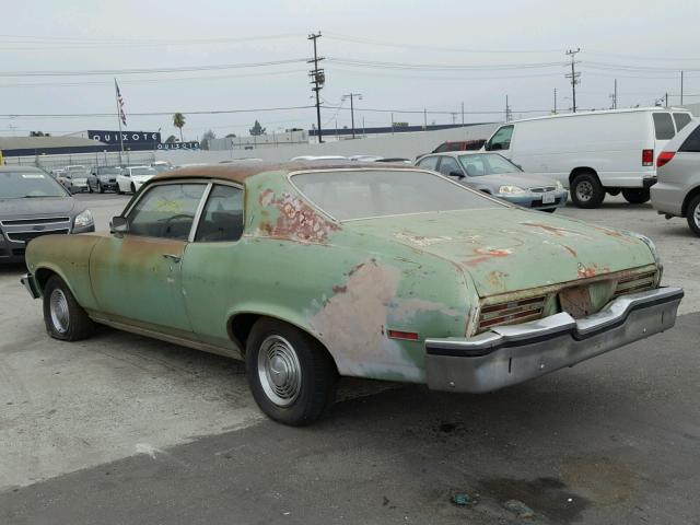 2Y27M3L107746 - 1973 PONTIAC VENTURA GREEN photo 3