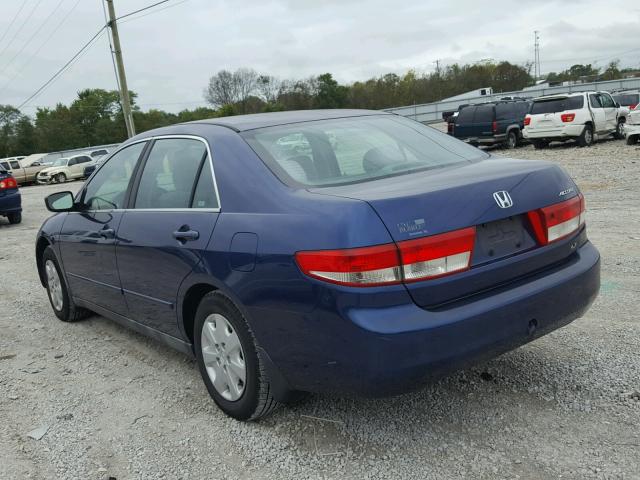 1HGCM56304A114923 - 2004 HONDA ACCORD LX BLUE photo 3