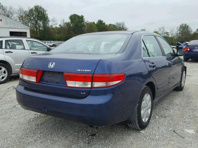 1HGCM56304A114923 - 2004 HONDA ACCORD LX BLUE photo 4