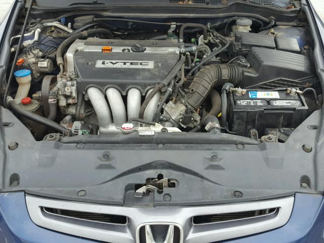 1HGCM56304A114923 - 2004 HONDA ACCORD LX BLUE photo 7