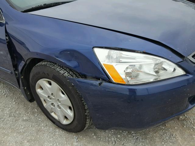 1HGCM56304A114923 - 2004 HONDA ACCORD LX BLUE photo 9