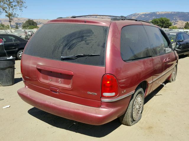 1C4GP54L0VB394588 - 1997 CHRYSLER TOWN&COUNT MAROON photo 4