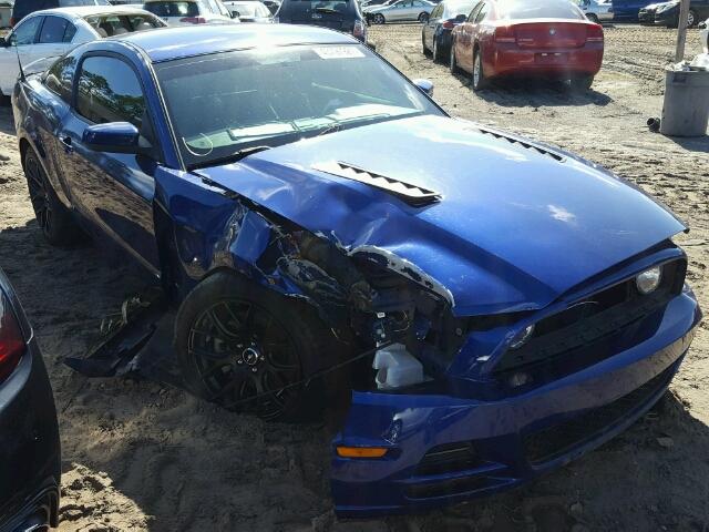 1ZVBP8CF4D5212876 - 2013 FORD MUSTANG GT BLUE photo 1