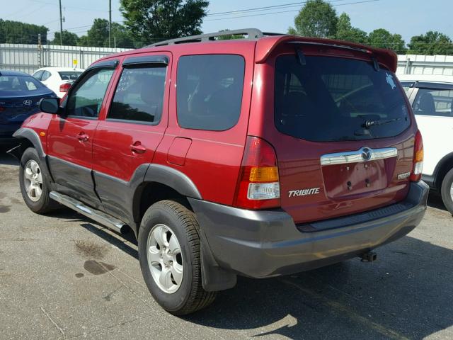 4F2CZ061X4KM06171 - 2004 MAZDA TRIBUTE ES BURGUNDY photo 3