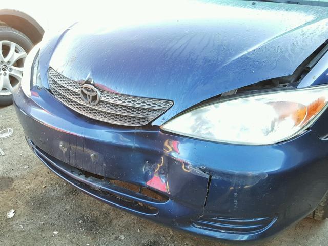 JTDBE30K920072413 - 2002 TOYOTA CAMRY LE 蓝色 照片 9