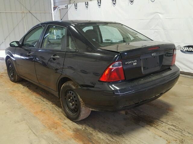 1FAFP34N37W177801 - 2007 FORD FOCUS ZX4 BLACK photo 3