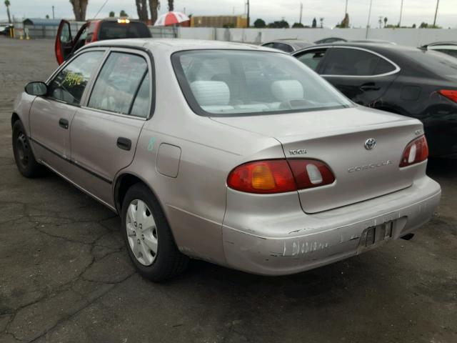 1NXBR12E3YZ346993 - 2000 TOYOTA COROLLA VE BEIGE photo 3