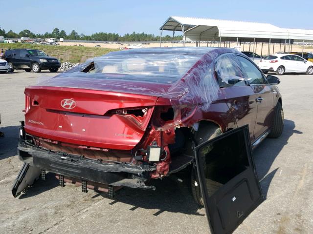 5NPE34AF6FH238308 - 2015 HYUNDAI SONATA SPO RED photo 4