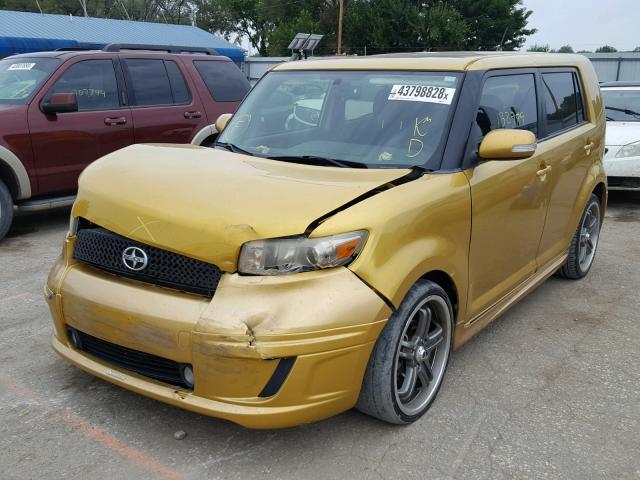 JTLKE50E081057246 - 2008 TOYOTA SCION XB ოქროსფერი ფოტო 2