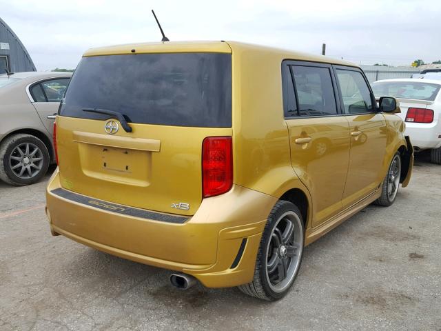 JTLKE50E081057246 - 2008 TOYOTA SCION XB ოქროსფერი ფოტო 4