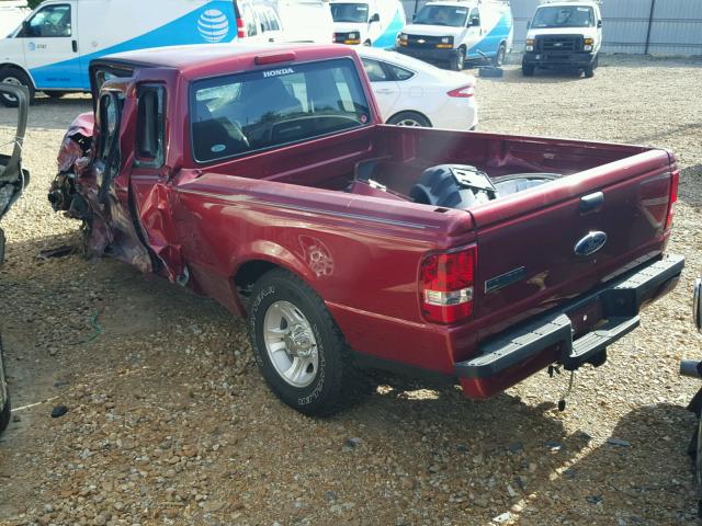 1FTYR44U97PA45856 - 2007 FORD RANGER SUP MAROON photo 3