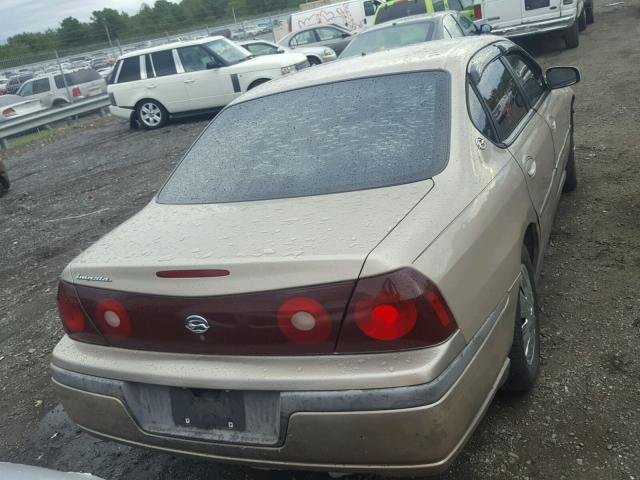 2G1WF55E819362846 - 2001 CHEVROLET IMPALA TAN photo 4