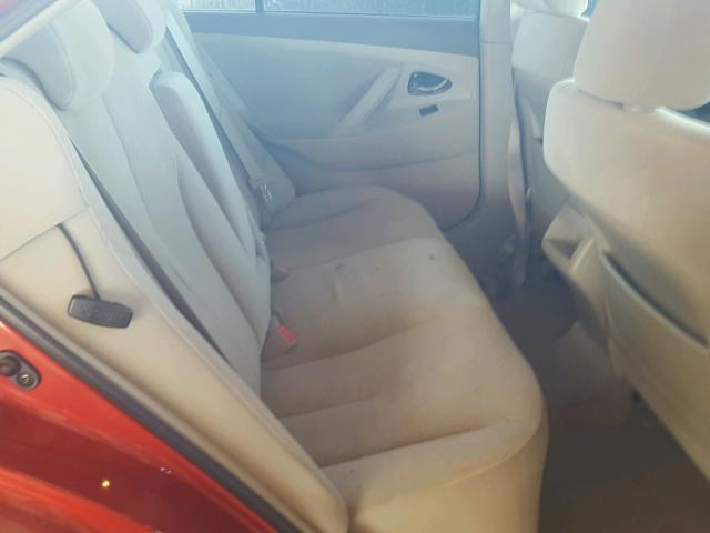 4T1BE46K09U368108 - 2009 TOYOTA CAMRY BASE RED photo 6