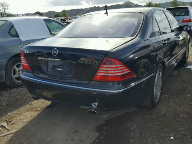 WDBNG76J75A439366 - 2005 MERCEDES-BENZ S 600 BLACK photo 4