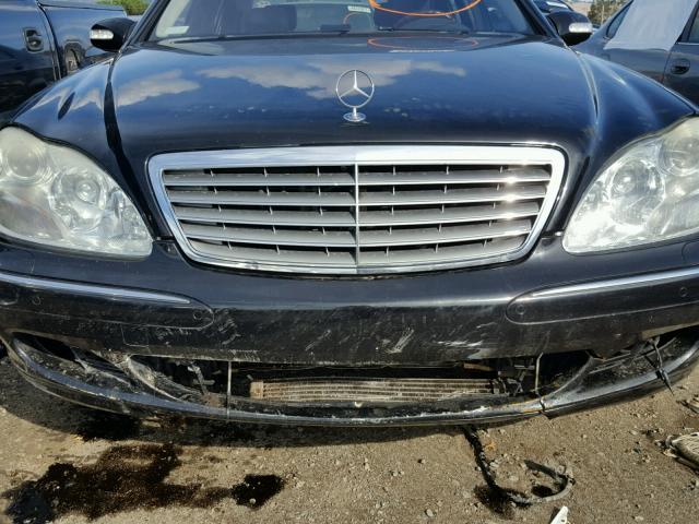 WDBNG76J75A439366 - 2005 MERCEDES-BENZ S 600 BLACK photo 9