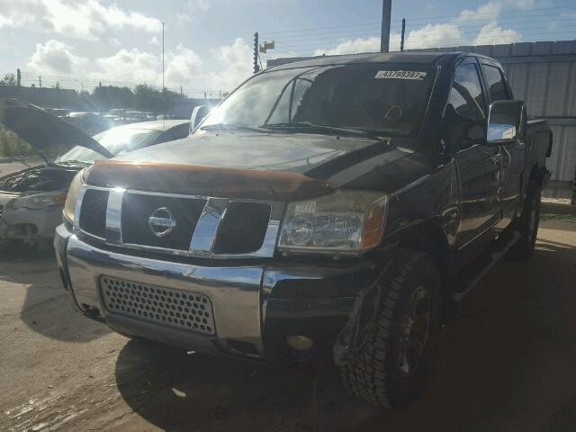 1N6AA07B84N530375 - 2004 NISSAN TITAN BLUE photo 2