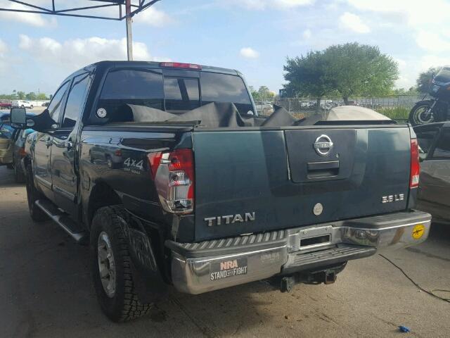 1N6AA07B84N530375 - 2004 NISSAN TITAN BLUE photo 3