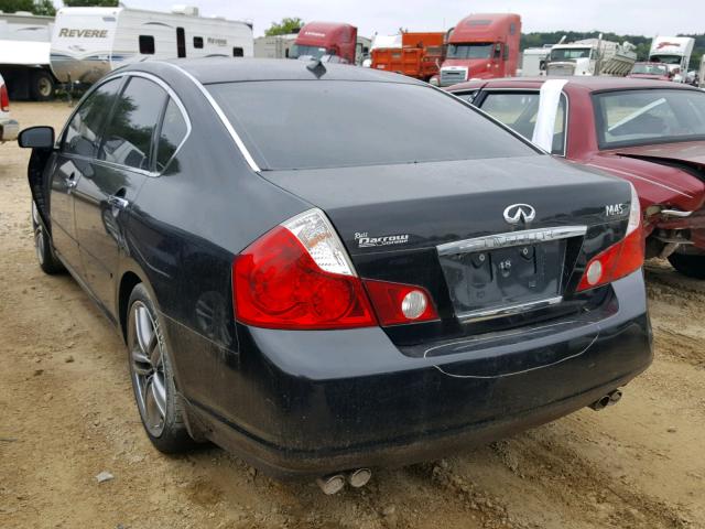 JNKBY01E56M205924 - 2006 INFINITI M45 BASE BLACK photo 3