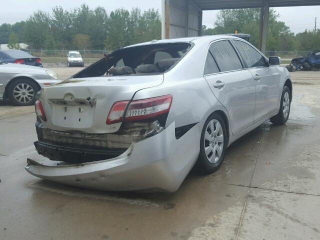 4T1BF3EK9AU567235 - 2010 TOYOTA CAMRY SILVER photo 4