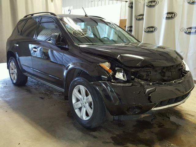 JN8AZ08T17W529168 - 2007 NISSAN MURANO BLACK photo 1