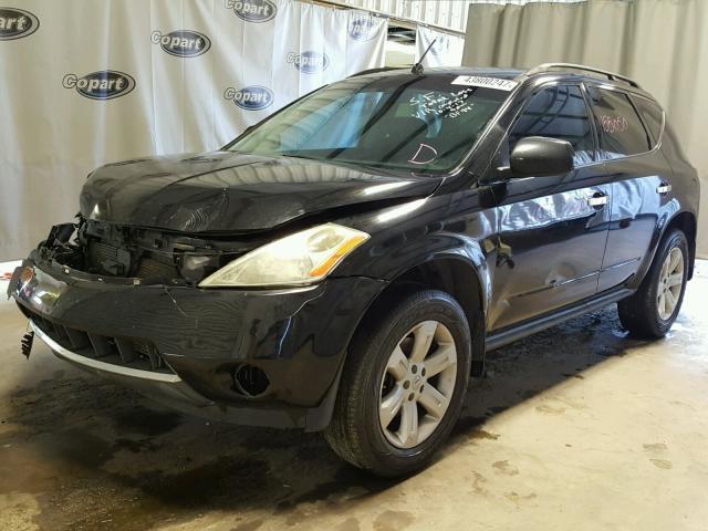 JN8AZ08T17W529168 - 2007 NISSAN MURANO BLACK photo 2