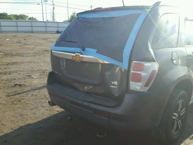 2CNDL23F386309609 - 2008 CHEVROLET EQUINOX LS BROWN photo 9