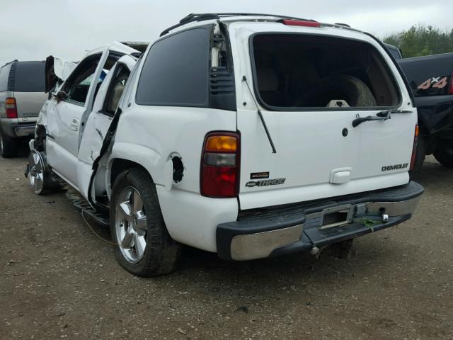 1GNEC13T81R135501 - 2001 CHEVROLET TAHOE WHITE photo 3