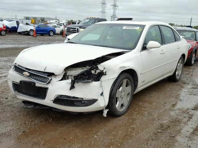 2G1WD58C269162620 - 2006 CHEVROLET IMPALA WHITE photo 2