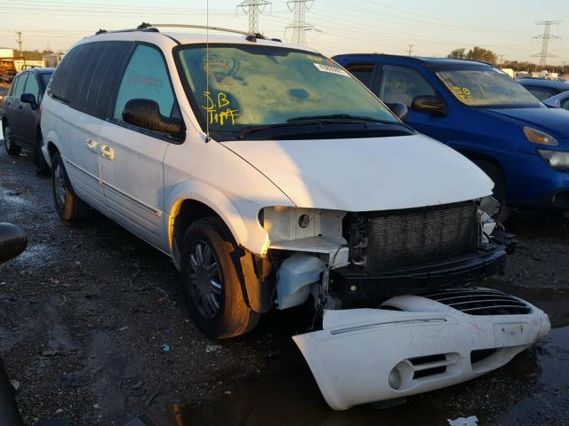 2C8GP64L25R518382 - 2005 CHRYSLER TOWN & COU WHITE photo 1