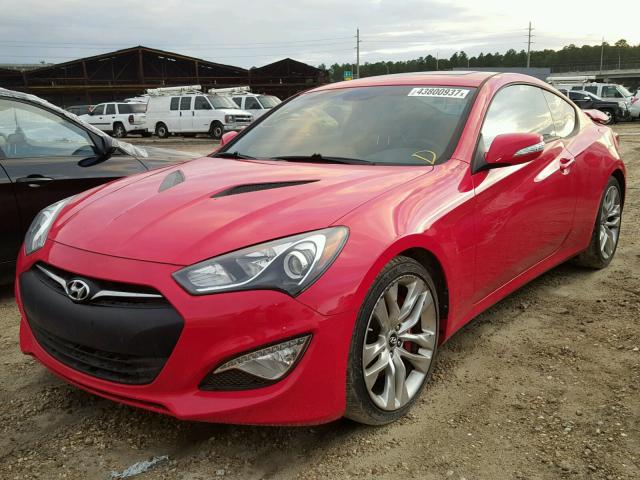 KMHHU6KJ0DU107642 - 2013 HYUNDAI GENESIS CO RED photo 2