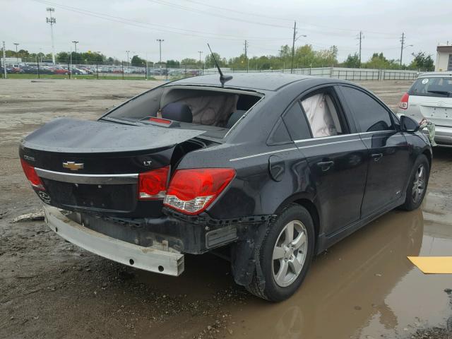 1G1PF5SC2C7279571 - 2012 CHEVROLET CRUZE LT BLACK photo 4