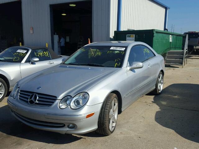 WDBTJ65J03F053263 - 2003 MERCEDES-BENZ CLK SILVER photo 2