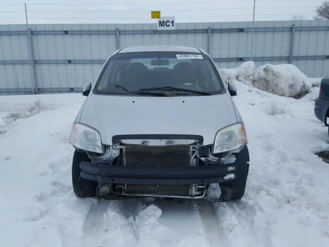 KL1TD5DEXBB193969 - 2011 CHEVROLET AVEO LS 银色 照片 9